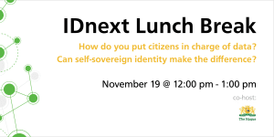 IDnext lunch break supported by municipality of The Hague.
